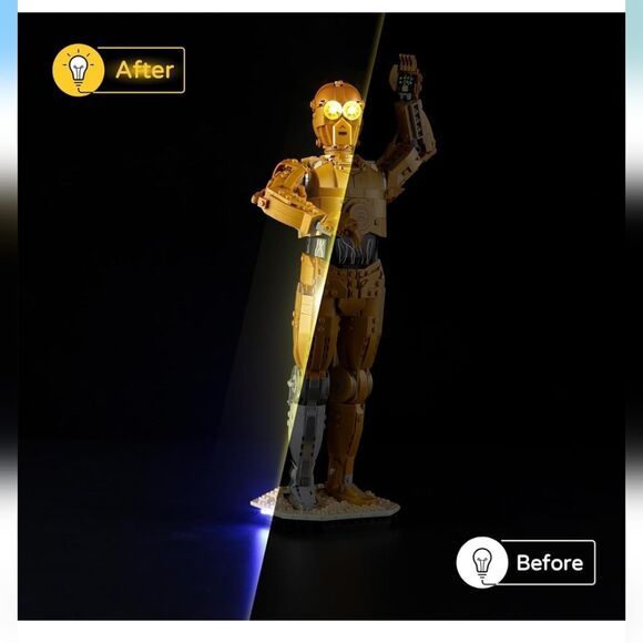 YEABRICKS LED Light for 75398 Star Wars C-3PO Building Blocks Model - Picture 4 of 5